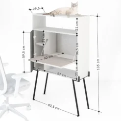 Hylly Linento Furniture Tatti, ruskea/keltainen