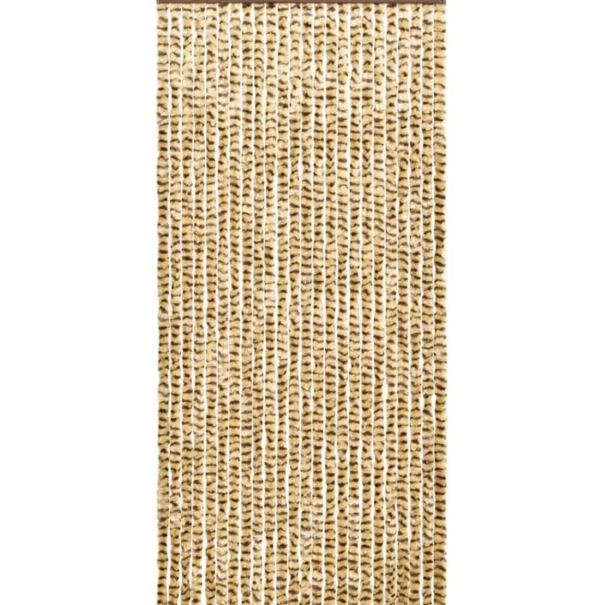 Hyönteisverho beige ja ruskea 100x220 cm chenille