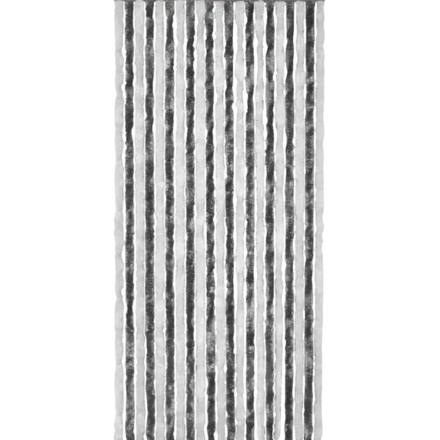 Hyönteisverho harmaa ja valkoinen 100x220 cm chenille
