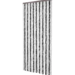 Hyönteisverho harmaa ja valkoinen 56x200 cm chenille