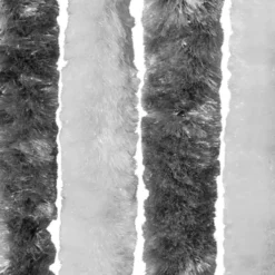 Hyönteisverho harmaa ja valkoinen 56x200 cm chenille