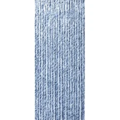Hyönteisverho sininen, valkoinen ja hopea 90x220 cm chenille