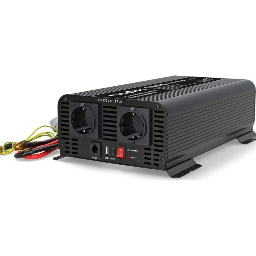 Invertteri Nedis PIP100024FBK 24V 1000W puhdas siniaalto
