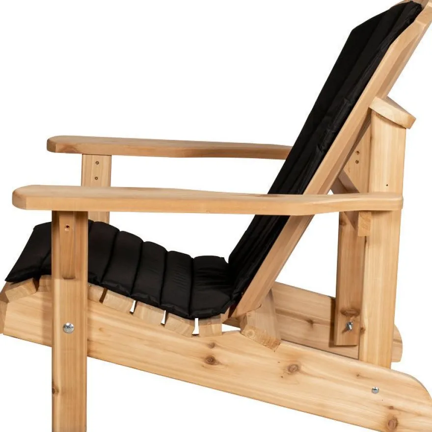 Istuinpehmuste Canadian Outdoor Adirondack, musta