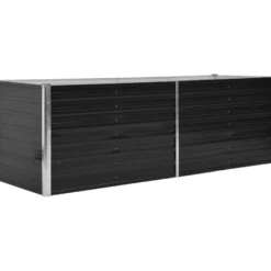 Istutuslaatikko antrasiitti 240x80x77 cm galv. teräs
