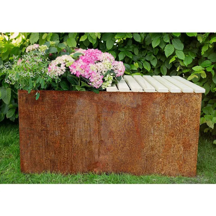 Istutuslaatikko Jabo Odla, Corten-teräs 800x400x400x2.5mm