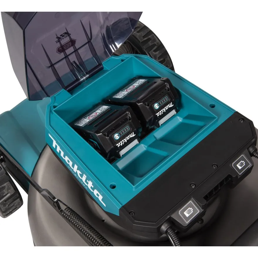 Itsevetävä akkuruohonleikkuri Makita XGT LM002GT202, 40V, 2x5.0Ah akuilla