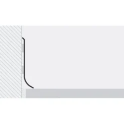 Jalkalista Progress Profiles Skirting 40, tarrakiinnitys, 40x2000mm, anodisoitu alumiini