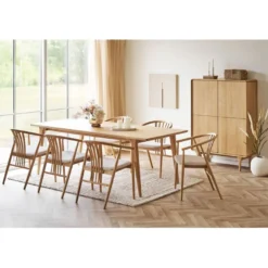 Jatkettava ruokailuryhmä House Nordic Darwin/Agustin, 6-istuttava, tammi