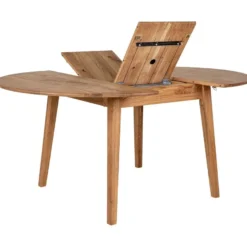 Jatkettava ruokapöytä House Nordic Metz, ø118x118-158cm, ruskea
