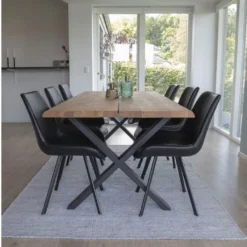 Jatkettava ruokapöytä House Nordic Toulon, ruskea