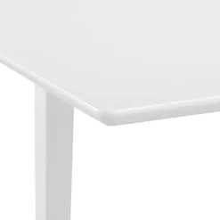 Jatkettava ruokapöytä valkoinen (80-120)x80x74 cm mdf