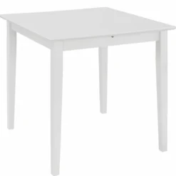 Jatkettava ruokapöytä valkoinen (80-120)x80x74 cm mdf