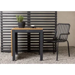 Jatkettava ruokapöytä Venture Home Diego, 70/130x70cm, ruskea/musta