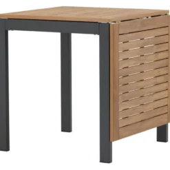 Jatkettava ruokapöytä Venture Home Diego, 70/130x70cm, ruskea/musta