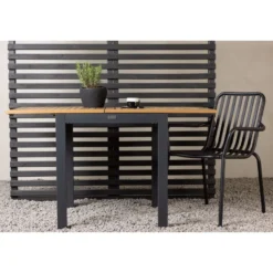 Jatkettava ruokapöytä Venture Home Diego, 70/130x70cm, ruskea/musta