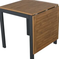Jatkettava ruokapöytä Venture Home Diego, 70/130x70cm, ruskea/musta