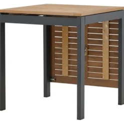 Jatkettava ruokapöytä Venture Home Diego, 70/130x70cm, ruskea/musta