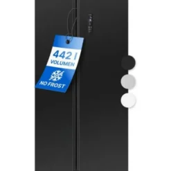 Jääkaappipakastin Bomann SBS7344SIX Side by Side French Door, 90cm, 291/151 l, musta