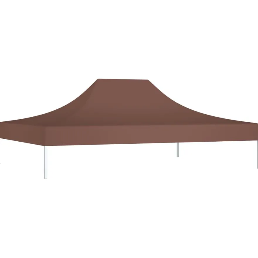 Juhlateltan katto 4x3 m ruskea 270 g/m²
