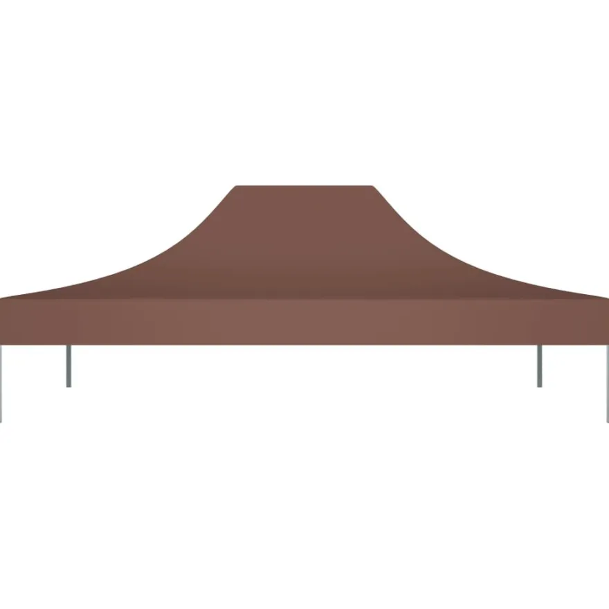 Juhlateltan katto 4x3 m ruskea 270 g/m²