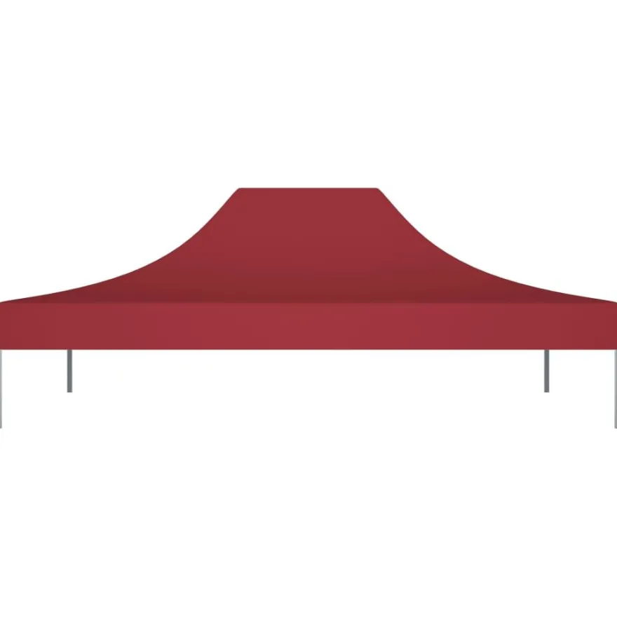 Juhlateltan katto 4x3 m viininpunainen 270 g/m²