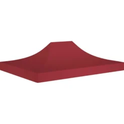 Juhlateltan katto 4x3 m viininpunainen 270 g/m²