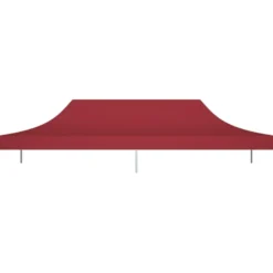 Juhlateltan katto 6x3 m viininpunainen 270 g/m²
