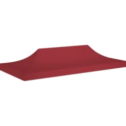 Juhlateltan katto 6x3 m viininpunainen 270 g/m²