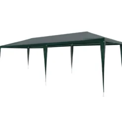 Juhlateltta 3x6m, polyeteeni, vihreä