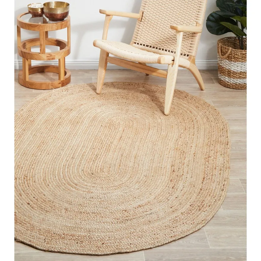 Juuttimatto Linento Leni ovaali natural, eri kokoja