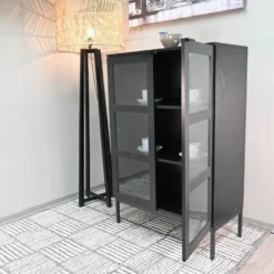 Kaappi lasiovilla Tenstar Siera, korkea, eri värejä