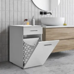 Kaappi Linento Furniture ADR-611-PP-1, 52x83cm, valkoinen