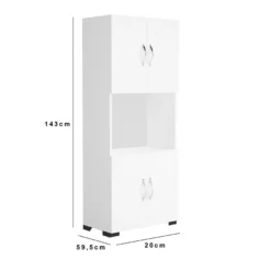 Kaappi Linento Furniture FRN-12042, valkoinen