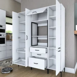 Kaappi Linento Furniture JE144, valkoinen