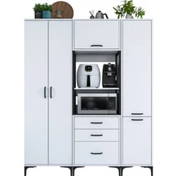 Kaappi Linento Furniture JE144, valkoinen