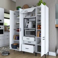 Kaappi Linento Furniture JE144, valkoinen
