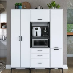Kaappi Linento Furniture JE144, valkoinen