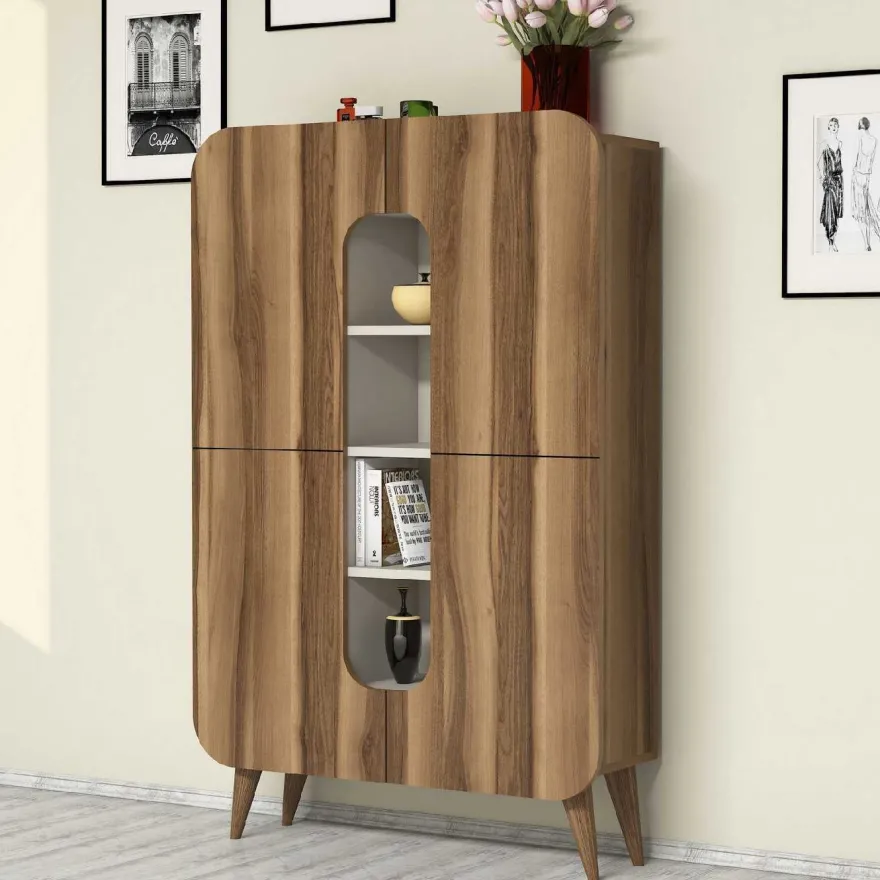 Kaappi Linento Furniture Mine pähkinä/kerma