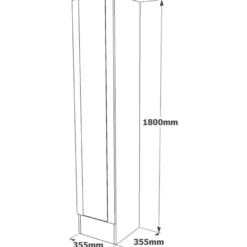 Kaappi Linento Furniture ML14, ruskea, Verkkokaupan poistotuote