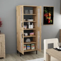 Kaappi Linento Furniture Netto V1, ruskea