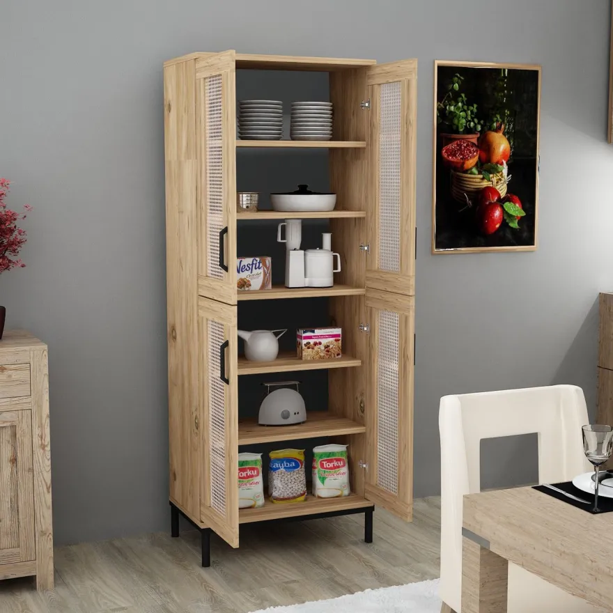 Kaappi Linento Furniture Netto V1, ruskea