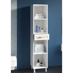 Kaappi Linento Furniture Rb-056, 35x180cm, mattavalkoinen