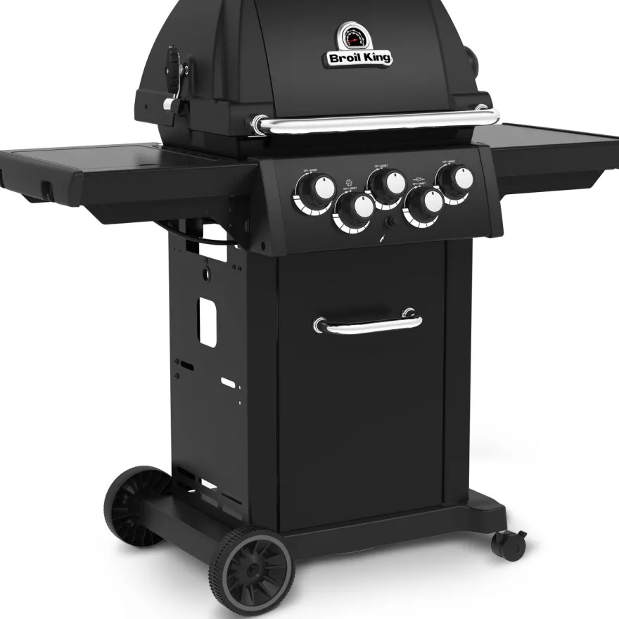 Kaasugrilli Broil King Royal 390 Shadow, 3 poltinta, sivukeitin, varraspaahdin