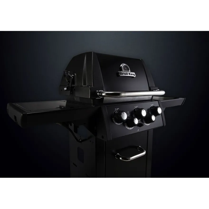 Kaasugrilli Broil King Royal 390 Shadow, 3 poltinta, sivukeitin, varraspaahdin