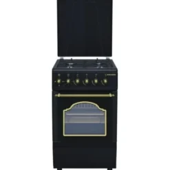 Kaasuliesi Schlosser FS5406MAZDR sähköuunilla, 50cm, musta