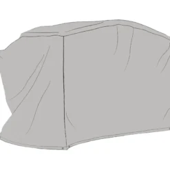 Kalustesuoja pihakeinulle Brafab 2, 205x130x160cm, harmaa