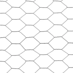 Kanaverkko, teräs, PVC pinnoitteella, silmäkoko 36mm, 25x0.5m, harmaa