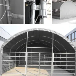 Karjateltta Ranch Farmer, 4x4x3.5m, 900g pvc, harmaa