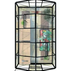 Kasvihuone Lykke, 6,2 m² lasi, musta